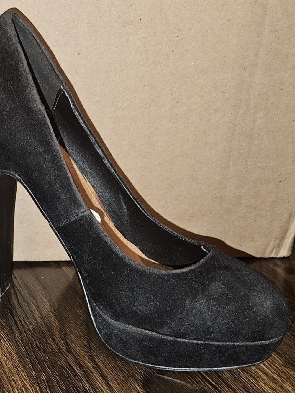 Women's Black High Heel Shoes - Size 7 - Picture 4 of 4